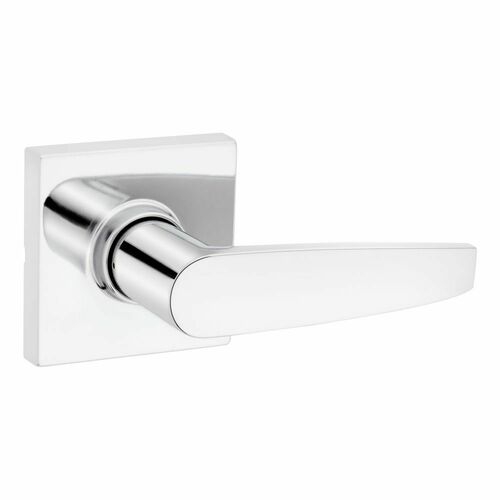 Safe Lock SL1000WISQT-26 Winston Square Rose Passage Lock with RCAL Latch, Bright Chrome Finish