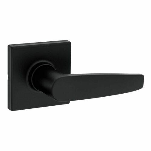Safe Lock SL1000WISQT-514 Winston Square Rose Passage Lock, RCAL Latch, RCS Strike, Matte Black