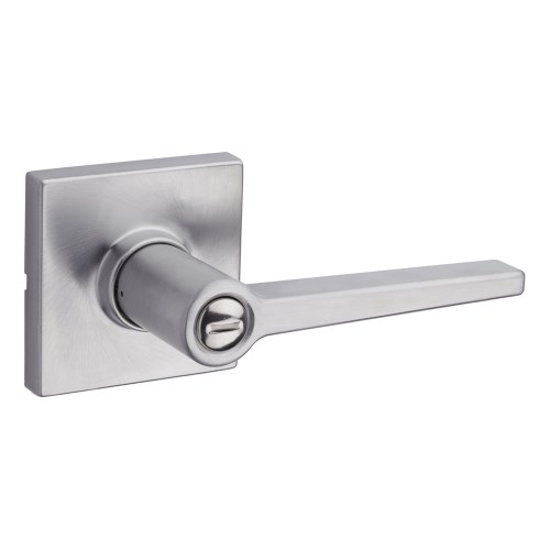 Safe Lock SL4000DALRDT-26D Daylon Lever Round Rose Privacy Lock, RCAL Latch, RCS Strike, Satin Chrome