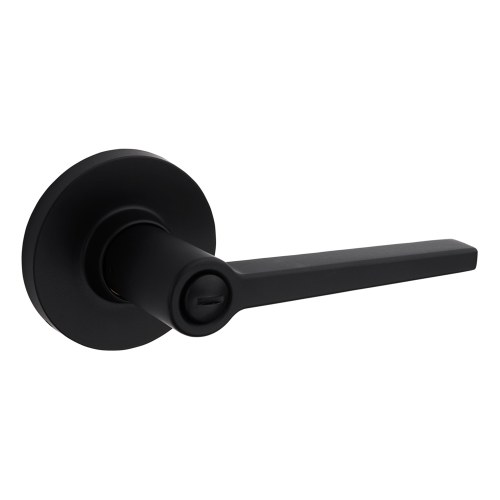 Safe Lock SL4000DALRDT-514 Daylon Matte Black Privacy Lever with Round Rose, RCAL Latch RCS Strike