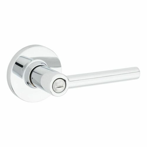 Safe Lock SL4000RELRDT-26 Reminy Round Rose Push Button Privacy Lock, RCAL Latch, Bright Chrome