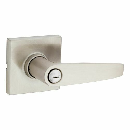 Safe Lock SL4000WISQT-15 Winston Square Rose Push Button Privacy Lock, Satin Nickel Finish
