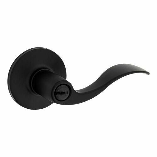 Safe Lock SL5000LY-514 Layton Lever Entry Lock, RCAL Latch, RCS Strike, Matte Black Finish