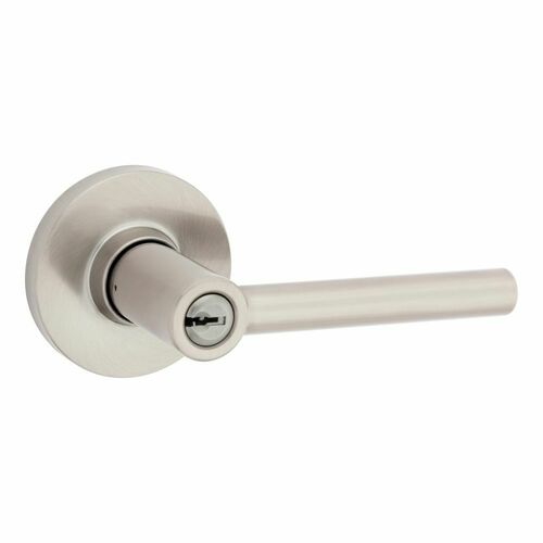 Safe Lock SL6000RELRDT-15 Reminy Round Rose Push Button Entry Lock, Satin Nickel, RCAL Latch