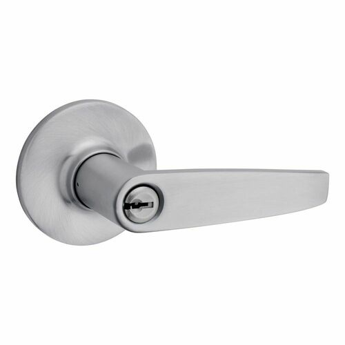 Safe Lock SL6000WI-26D Winston Round Rose Push Button Entry Lock, Satin Chrome Finish