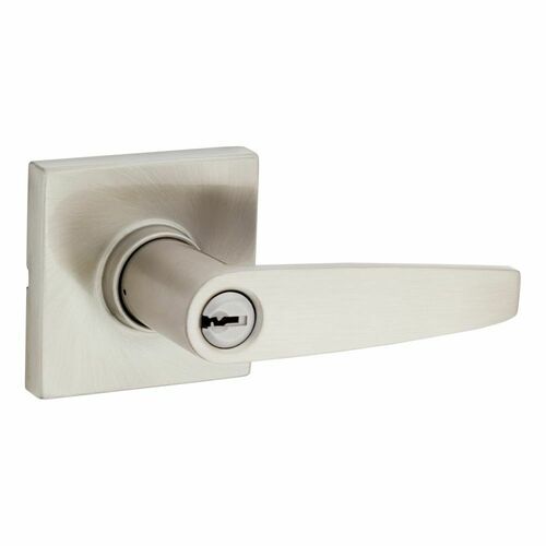 Safe Lock SL6000WISQT-15 Winston Square Rose Push Button Entry Lock, Satin Nickel, 4AL Latch