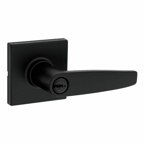 Safe Lock SL6000WISQT-514 Winston Square Rose Push Button Entry Lock, Matte Black, 4AL Latch