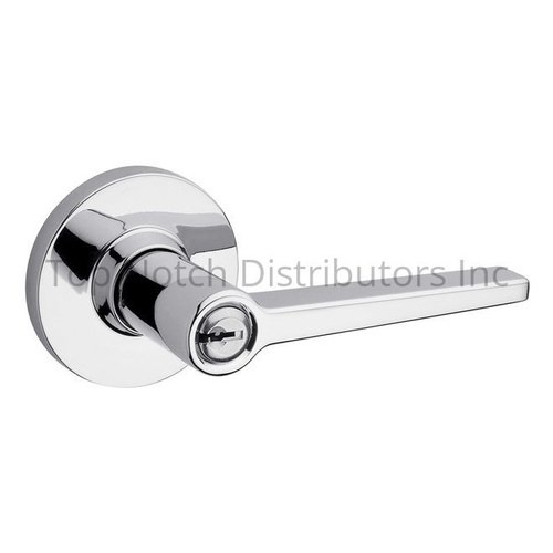 Safe Lock SL6500DALRDT-26 Daylon Round Rose Storeroom Lock Lever, 4AL Latch, RCS Strike, Chrome