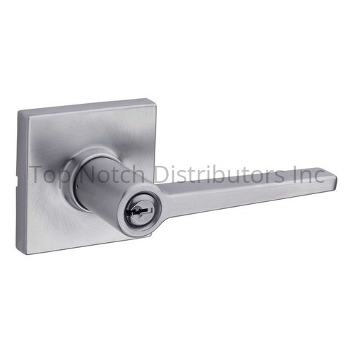 Safe Lock SL6500DALSQT-26D Daylon Square Rose Storeroom Lock Lever, 4AL Latch, Satin Chrome