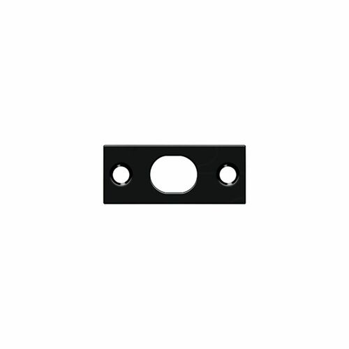 Deltana SP12EFB19 Black Finish Extension Flush Bolt Strike Plate