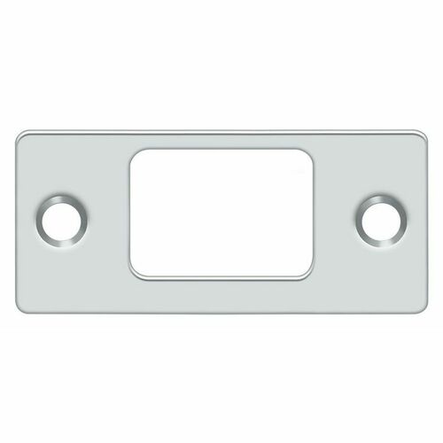 Deltana SP2753U26 Polished Chrome Deadbolt Strike Plate, 2-3/4