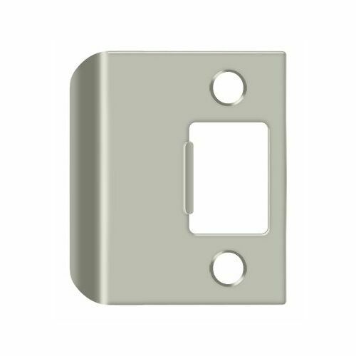 Deltana SPE200U15 Brushed Nickel Extended Lip Strike Plate, 2-1/4