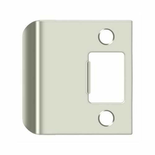 Deltana SPE225U14 Polished Nickel Extended Lip Strike Plate, 2-1/4