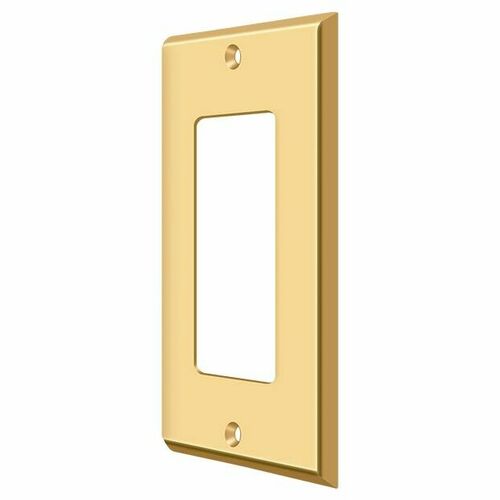 Deltana SWP4754CR003 Single Rocker Switch Plate - Lifetime Brass Finish