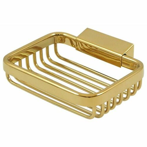 Deltana WBR4535CR003 Rectangular Soap Holder Wire Basket, 4.75