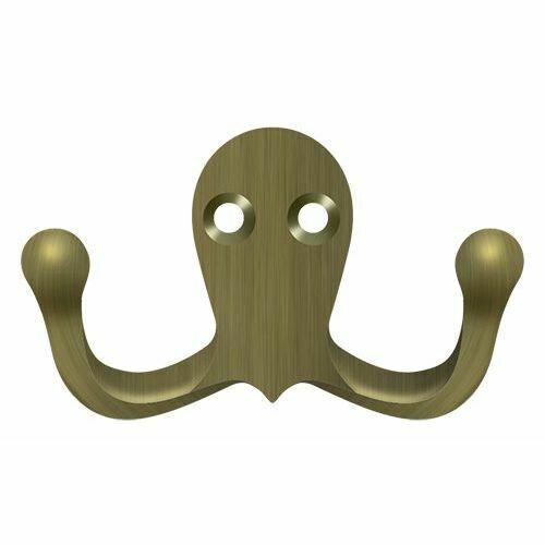 Deltana WDH15U5 Antique Brass Double Hook