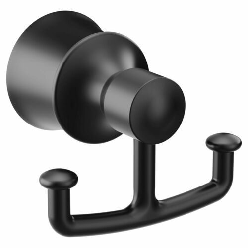 Moen YB2103BL 2-Hook Robe Hook in Matte Black