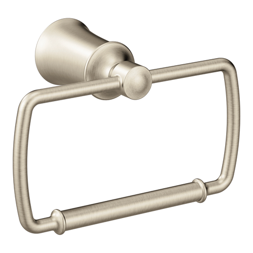 Moen YB2186BN Rectangular Closed Towel Ring in Brushed Nickel