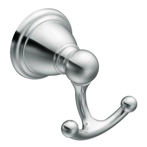 Moen YB2203CH Brantford Double Robe Hook - Bright Chrome Finish