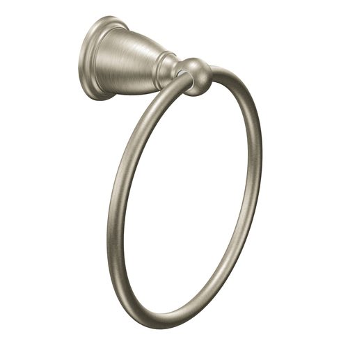 Moen YB2286BN Round Closed Towel Ring in Brushed Nickel