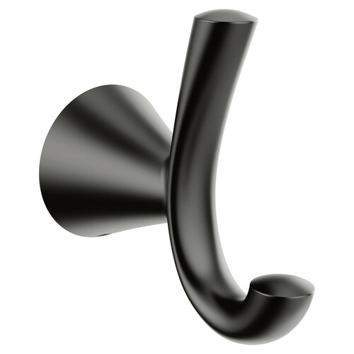 Moen YB2303BL 1-Hook Robe Hook in Matte Black