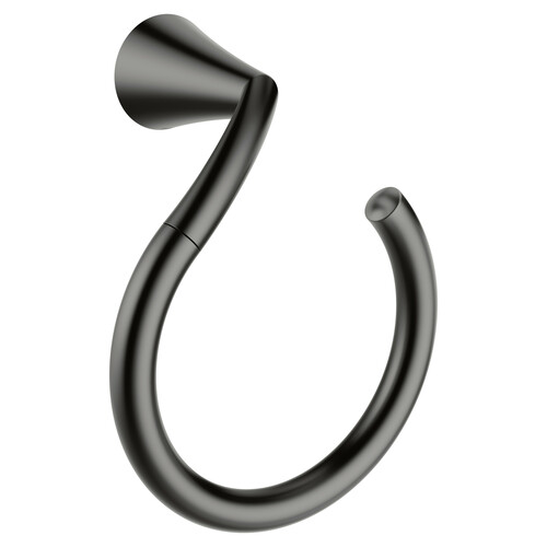 Moen YB2386BL Round Open Towel Ring in Matte Black
