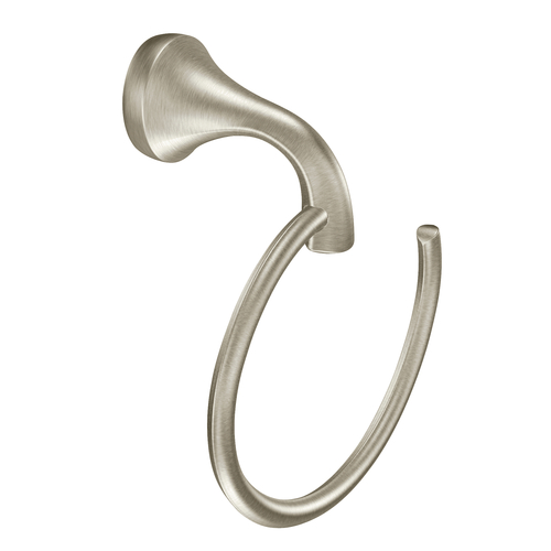 Moen YB2886BN Round Open Towel Ring in Brushed Nickel