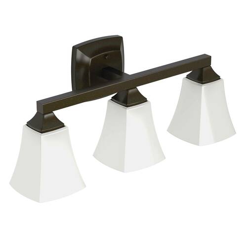 Moen YB5163ORB Voss Triple Globe Bath Light Oil Rubbed Bronze Finish