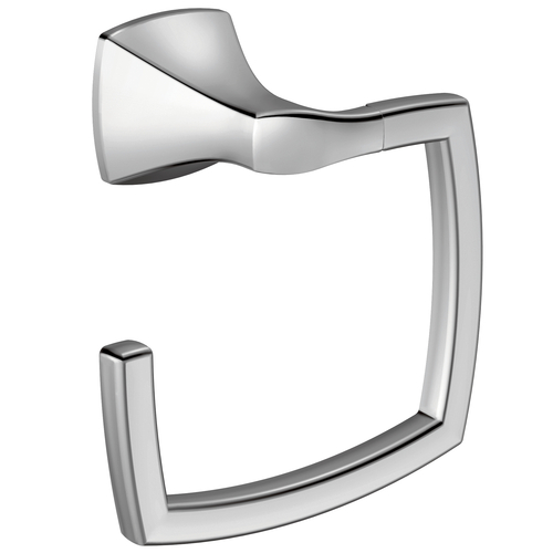 Moen YB5186CH Rectangular Open Towel Ring in Polished Chrome