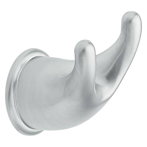 Moen YB8003BC Mason Double Robe Hook - Satin Chrome Finish (Post YB8000 Sold Separately)