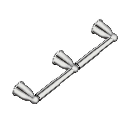 Moen YB8088CH Mason Double Paper Holder - Bright Chrome Finish (Post YB8000 Sold Separately)