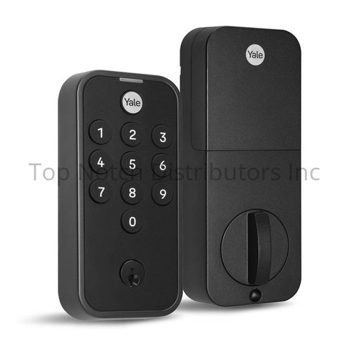 Yale YED210NRBSP BSP Black Suede Keypad Deadbolt, Standalone, Powder Coat Finish