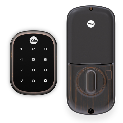 Yale YRD256 ZW2 10BP Key Free Assure Touchscreen Deadbolt, Z-Wave, Oil Rubbed Bronze Finish