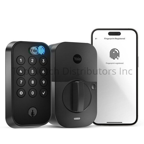 Yale YRD410FBLEBSP Yale Assure Lock 2 Bluetooth Biometric Deadbolt - Black Suede Finish