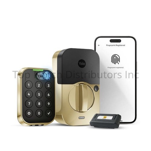 Yale YRD430FBLEP05 Assure Lock 2 Touch Keyless Bluetooth Biometric Deadbolt, Brass Finish