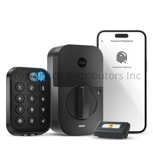 Yale YRD430FWF1BSP Assure Lock 2 Touch Keypad Wi-Fi Biometric Deadbolt - Black Suede Finish
