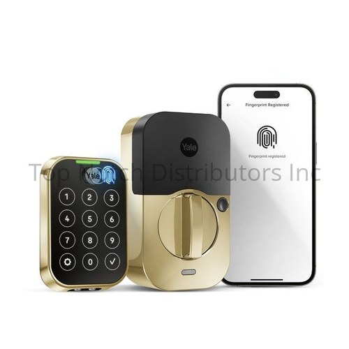 Yale YRD450FBLEP05 Assure Lock 2 Keyless Touchscreen Bluetooth Biometric Deadbolt - Brass Finish