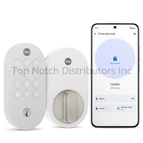 Yale YRD510MT1SNW Yale Keyed Smart Lock with Matter White Finish