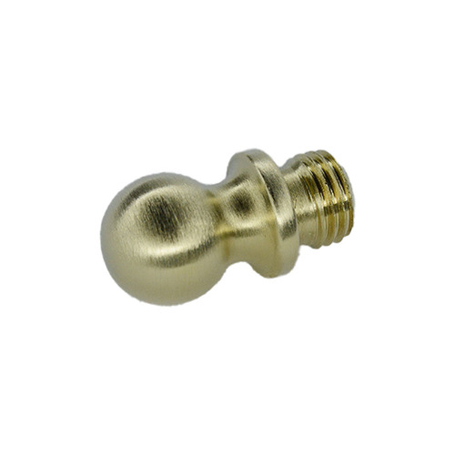 Baldwin 1090044I Ball Tip Square Corner Hinge (2/Set) - Lifetime Satin Brass Finish