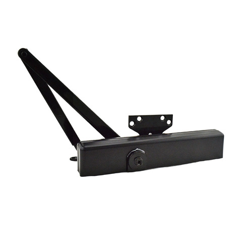 LCN 1461RWPAGLBLK Adjustable Surface-Mounted Door Closer, Black Finish, TBSRT Thru Bolts