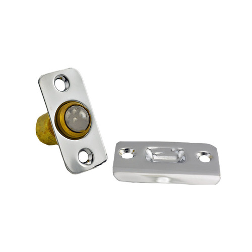 Ives 349B26 Brass Round Corner Ball Catch - Bright Chrome Finish
