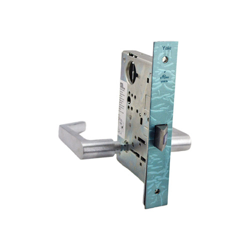 Accentra AUCN8801FL626 Augusta Passage Mortise Lock with Camden Escutcheon, Satin Chrome Finish