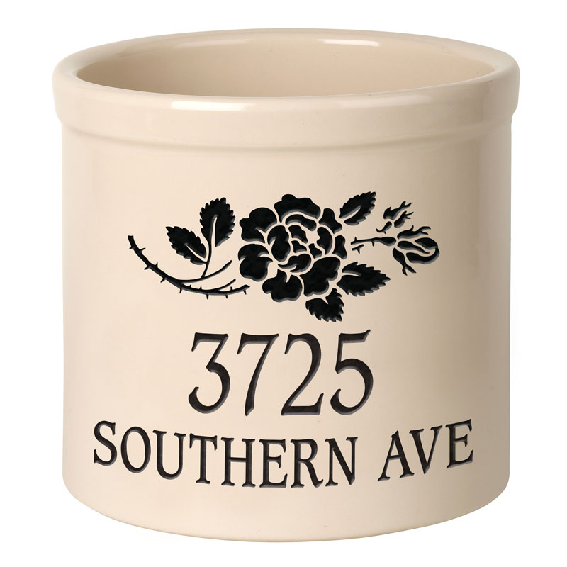 Whitehall Personalized 2 Lines Chicken Stoneware 2 Gallon Crock Whitehall Personalized 2 Lines Chicken Stoneware 2 Gallon Crock
