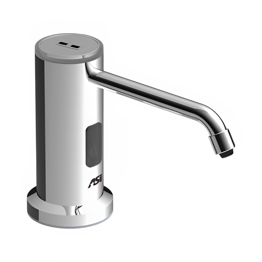 ASI 0338 Auto TOP FILL Soap Dispenser Liquid AC Bright Stainless
