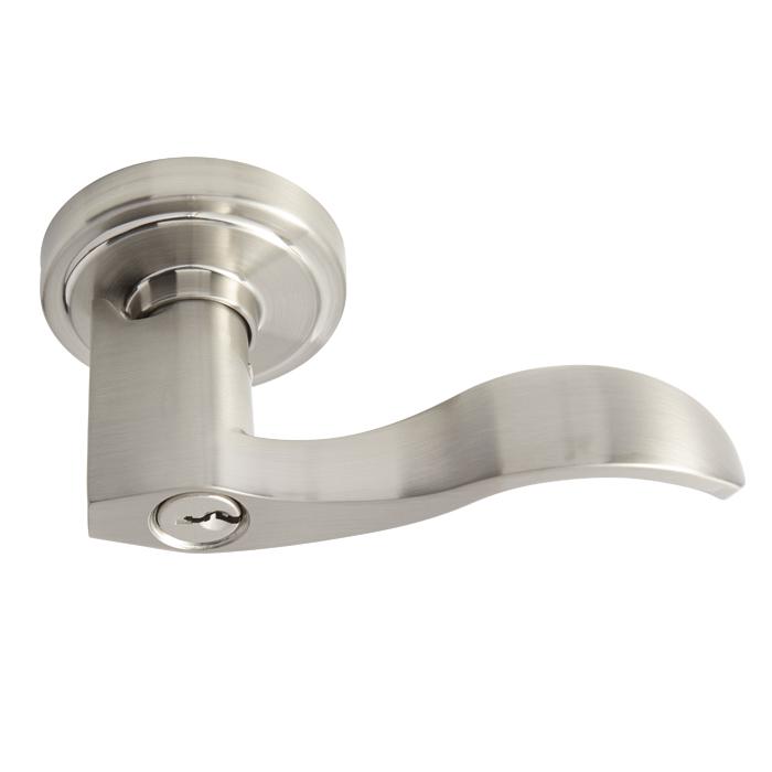 Bhp 55515snrt Twin Peaks Right Hand Keyed Entry Lever Satin Nickel