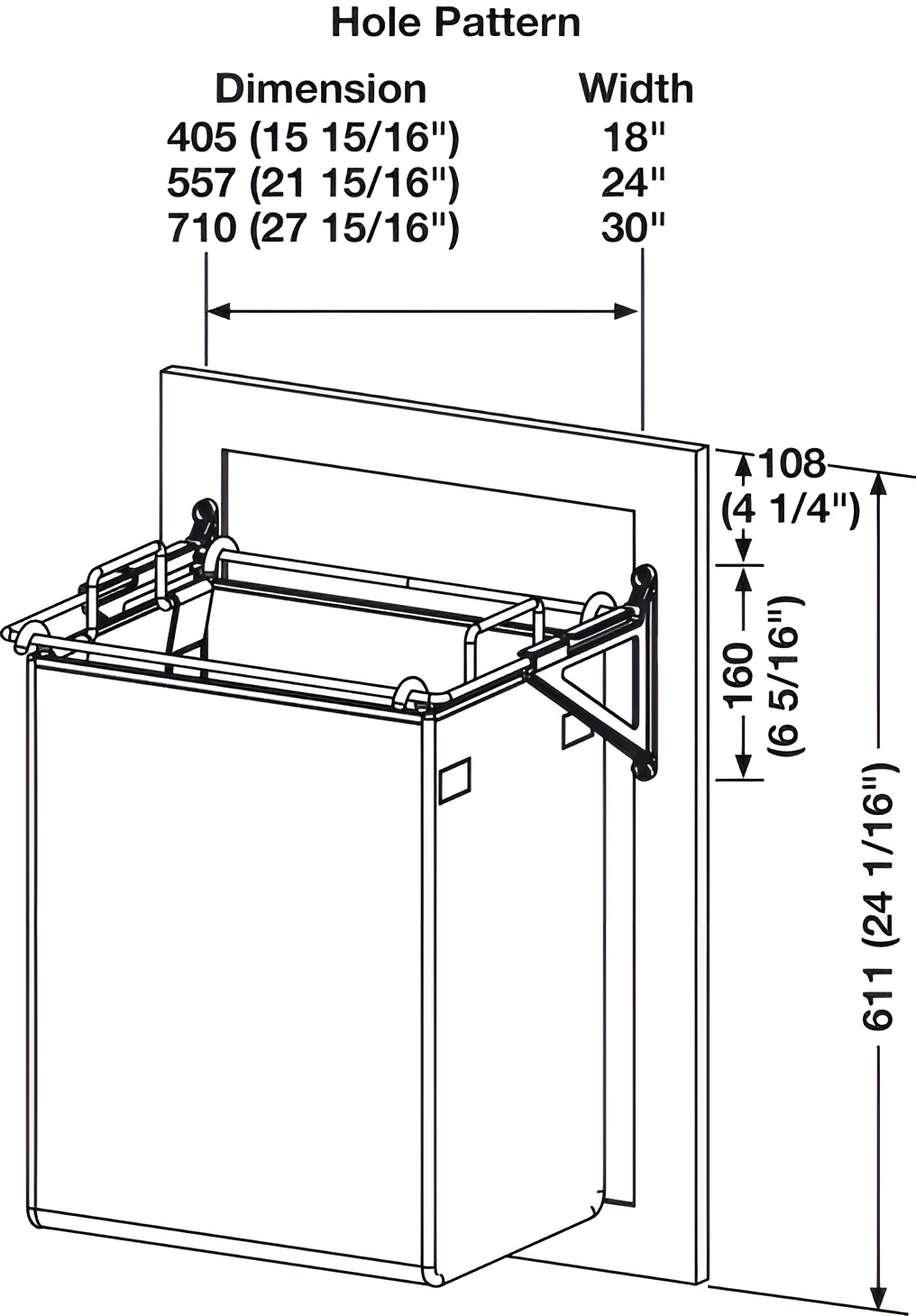Hafele 547.43.303 Tilt-Out Hamper with Removable Black Bag - TAG ...