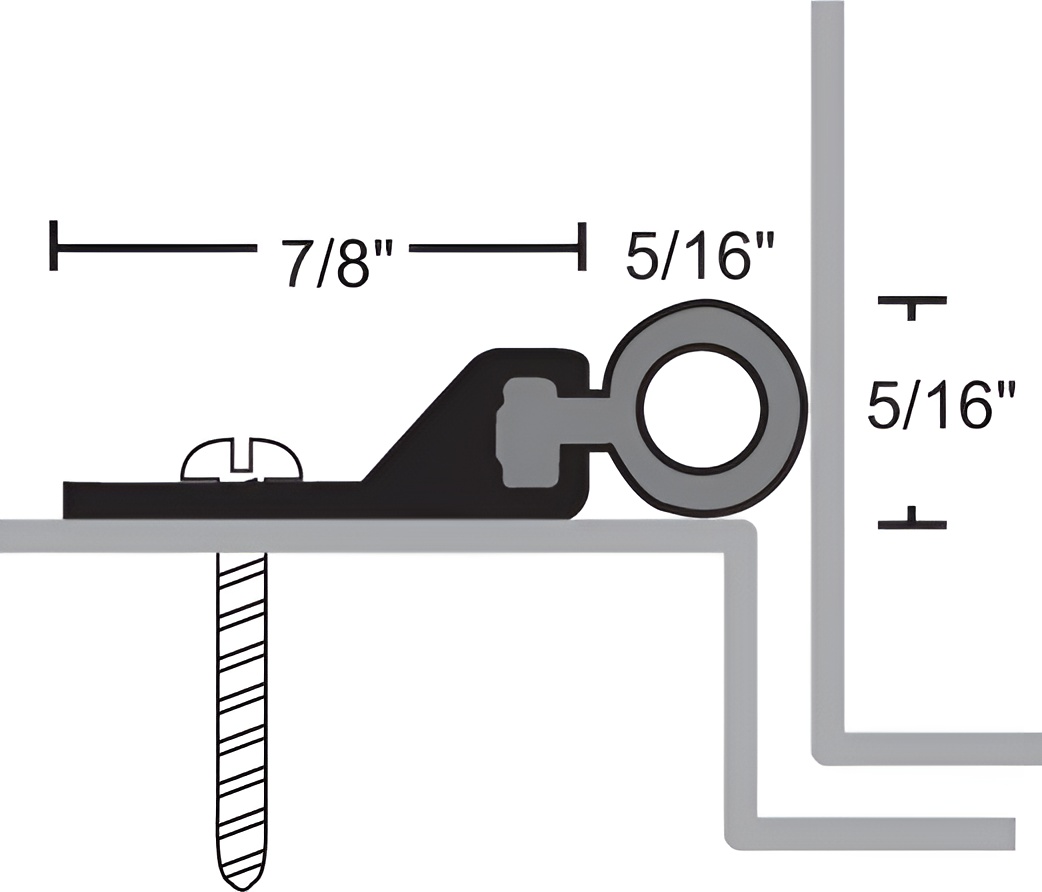NGP 161UA 48" Anodized Aluminum Polyurethane Perimeter Seal ...