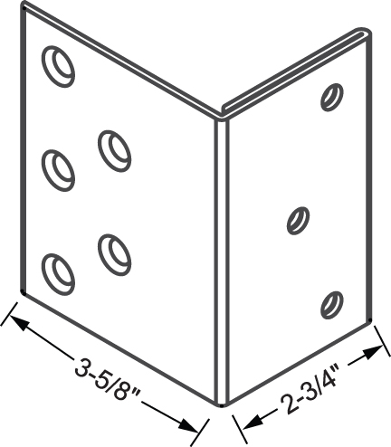 NGP SDG-BRKT-MW Security Door Guard Bracket | thebuilderssupply.com