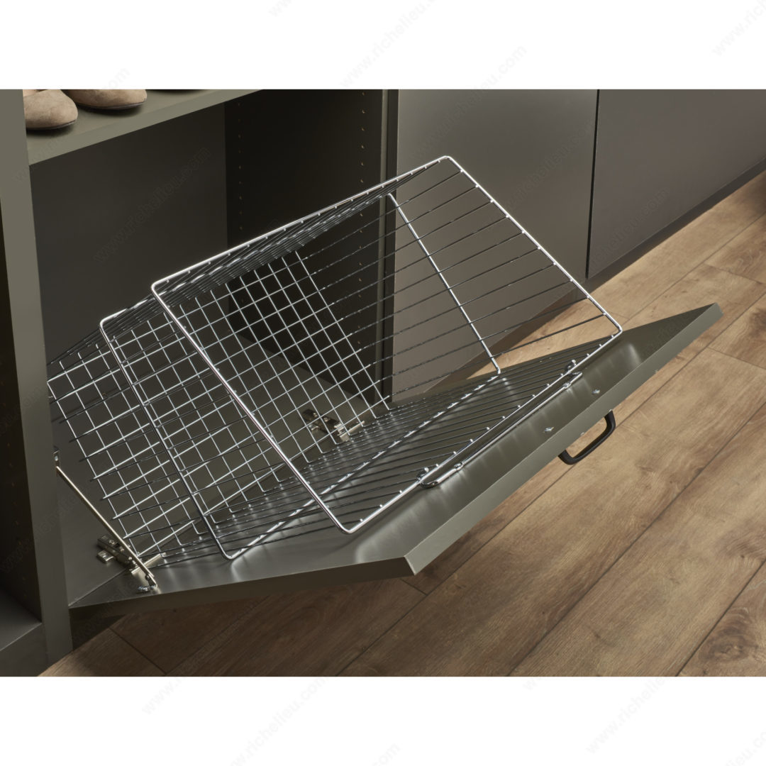 Richelieu CTOHBSL211419CR Rev-A-Shelf Tilt-Out Hamper for Closet ...
