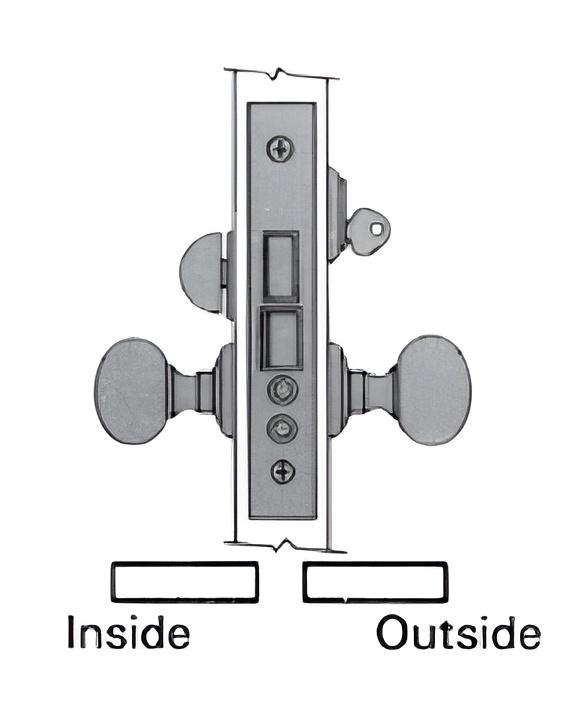 Baldwin 6301003RRLS Right Hand Reverse Lever Strength Entry / Apartment